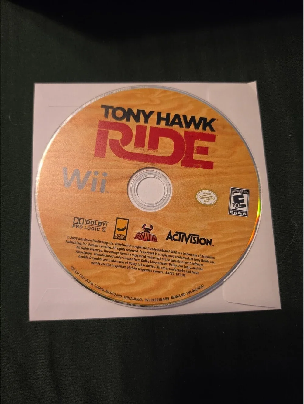 Tony Hawk Ride (Nintendo Wii) Disc only Tested Working -8326